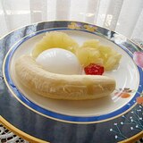 杏仁豆腐でデザート